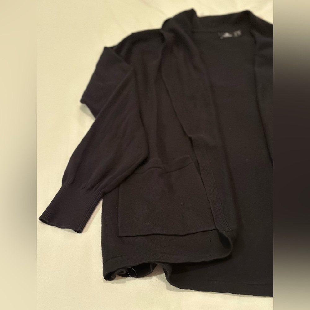 Volcom, size M, black shawl collar sweater